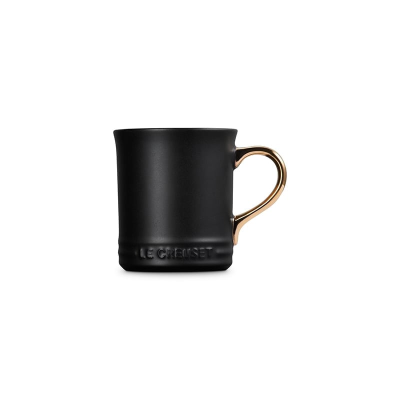 Le Creuset Vancouver Mug with Gold Handle - Licorice