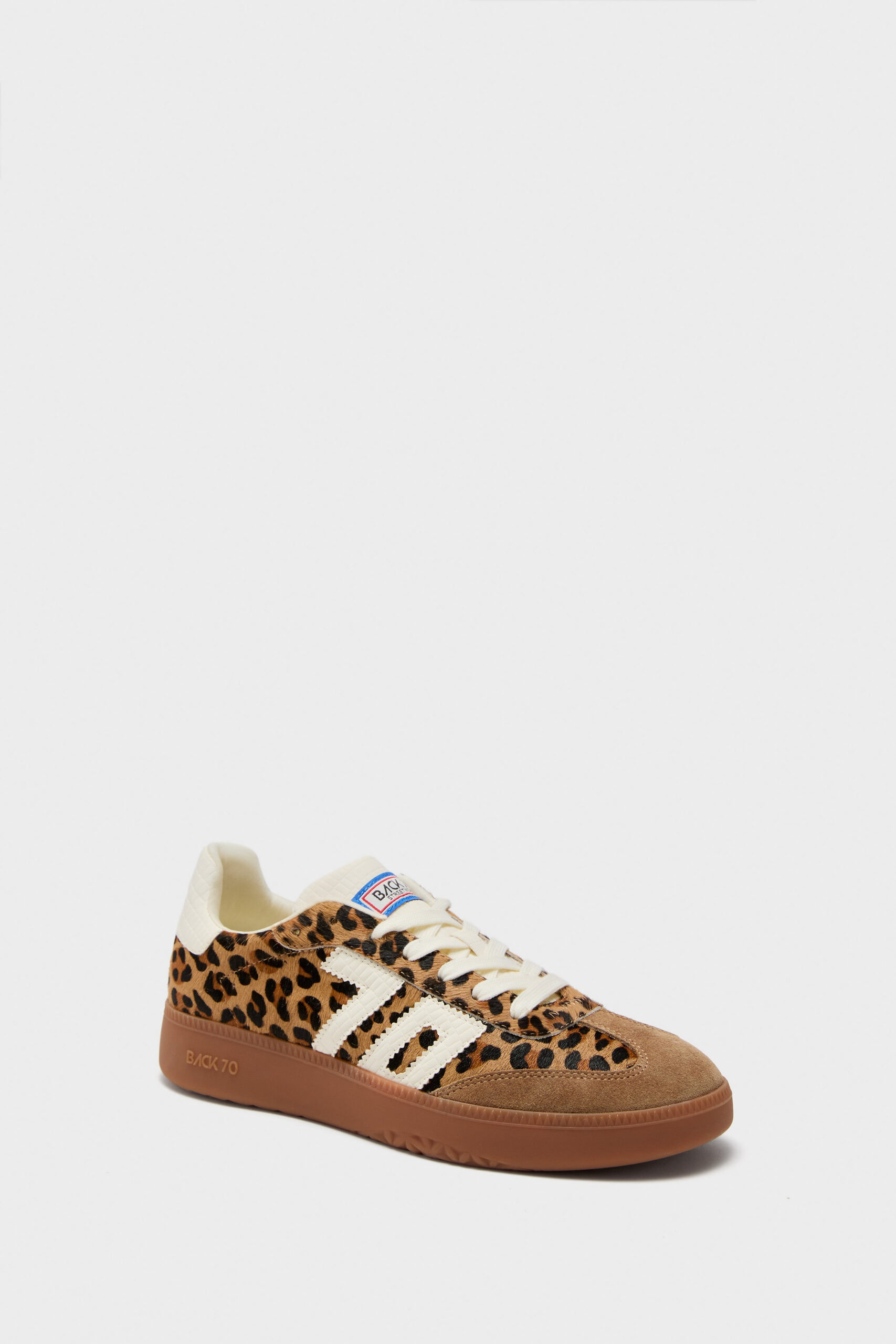 Leopard Cuoio Milk Boston Sneakers Back 70