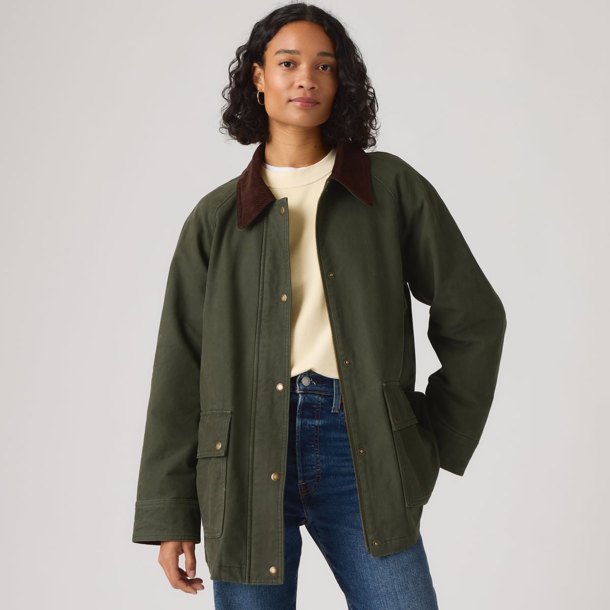 Levi's Midweight Barn Jacket With Snap Closure - Women's S