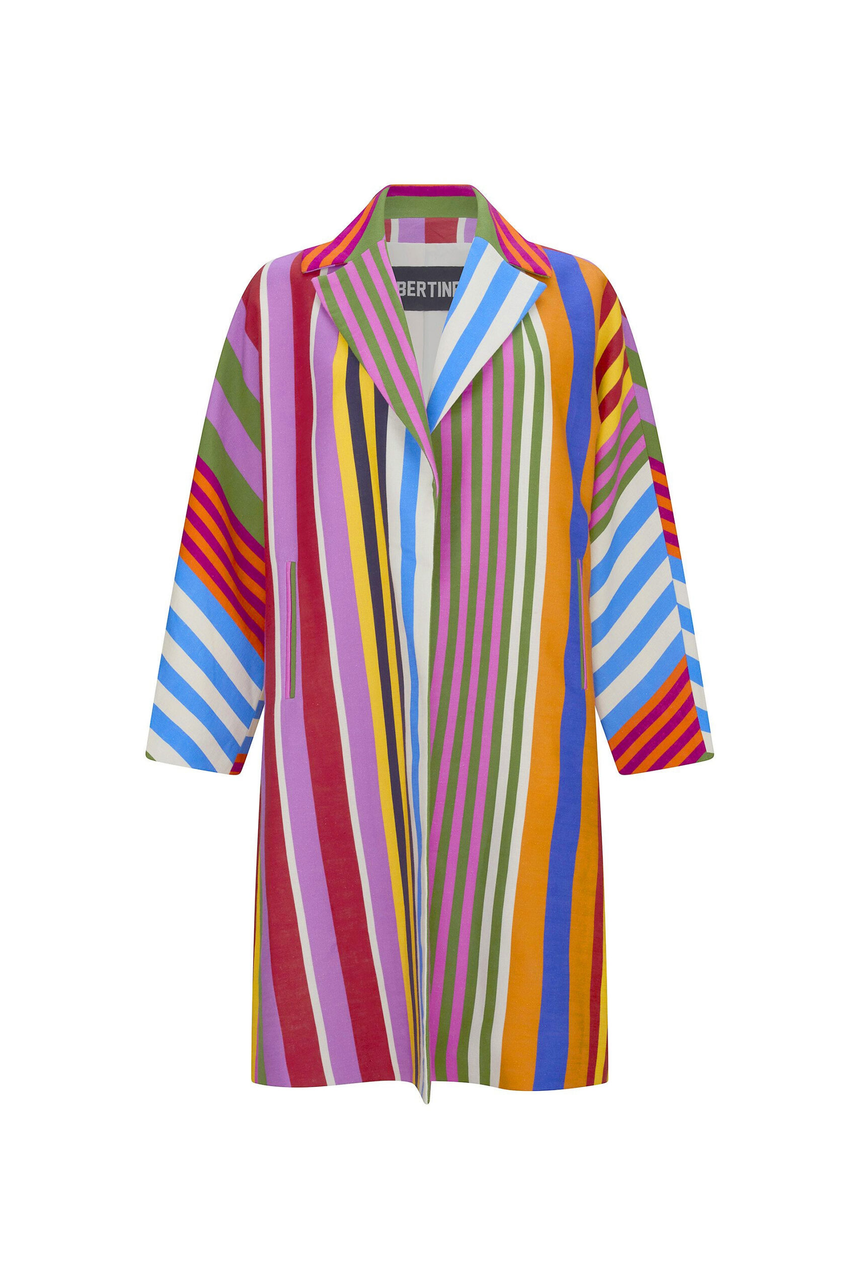 LIBERTINE - 'TANGIER STRIPE' L/S OVERSIZED COAT
