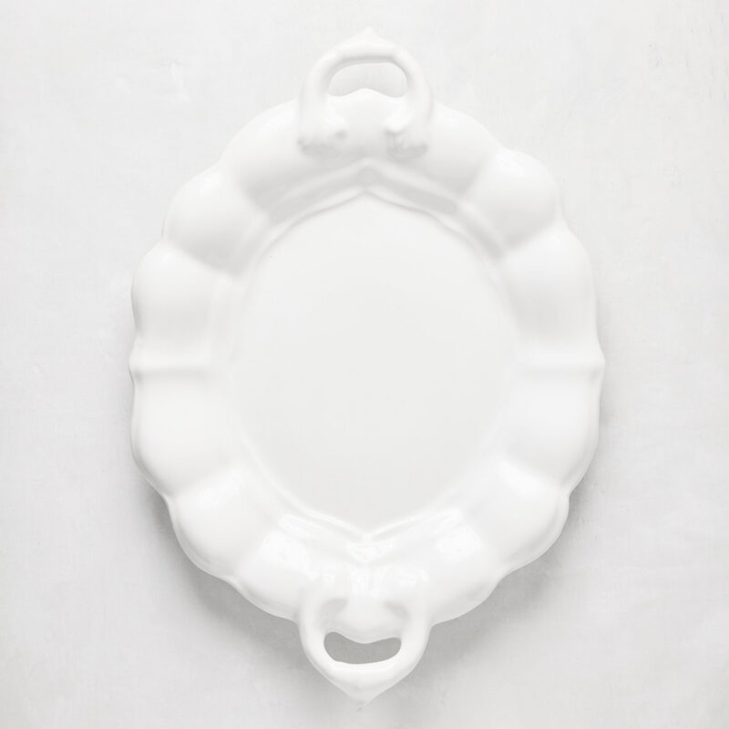 Liberty Oval Ceramic Serving Platter with Handles Ceramica Cuore