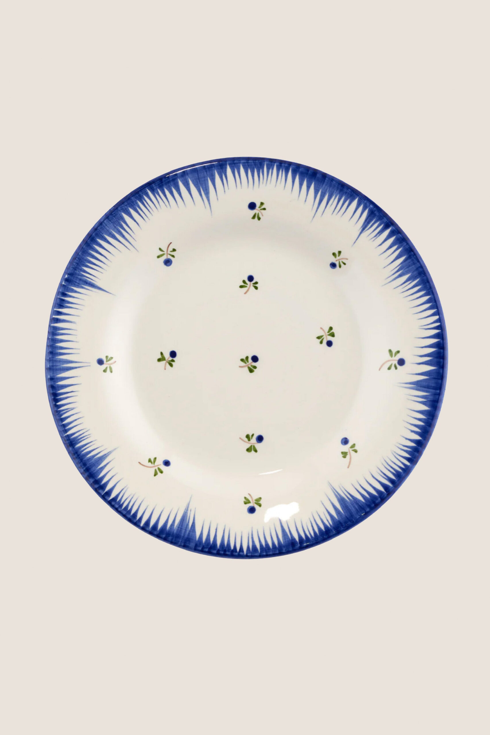 Lily Blue Dessert Plate Carolina Irving & Daughters
