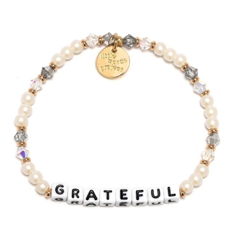 Little Words Project Grateful Stretch Bracelet