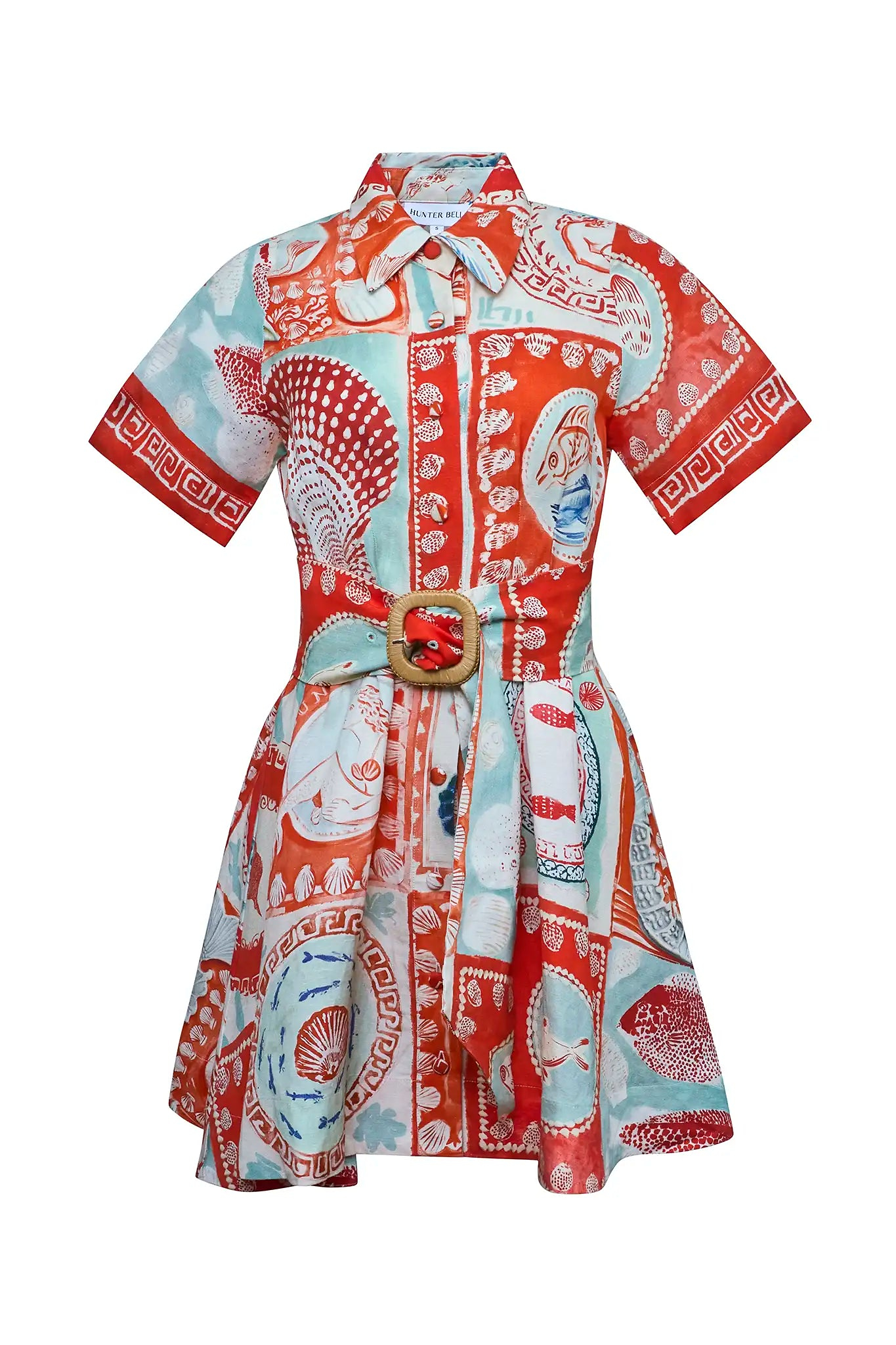 Liza Dress in Lost At Sea Hunter bell