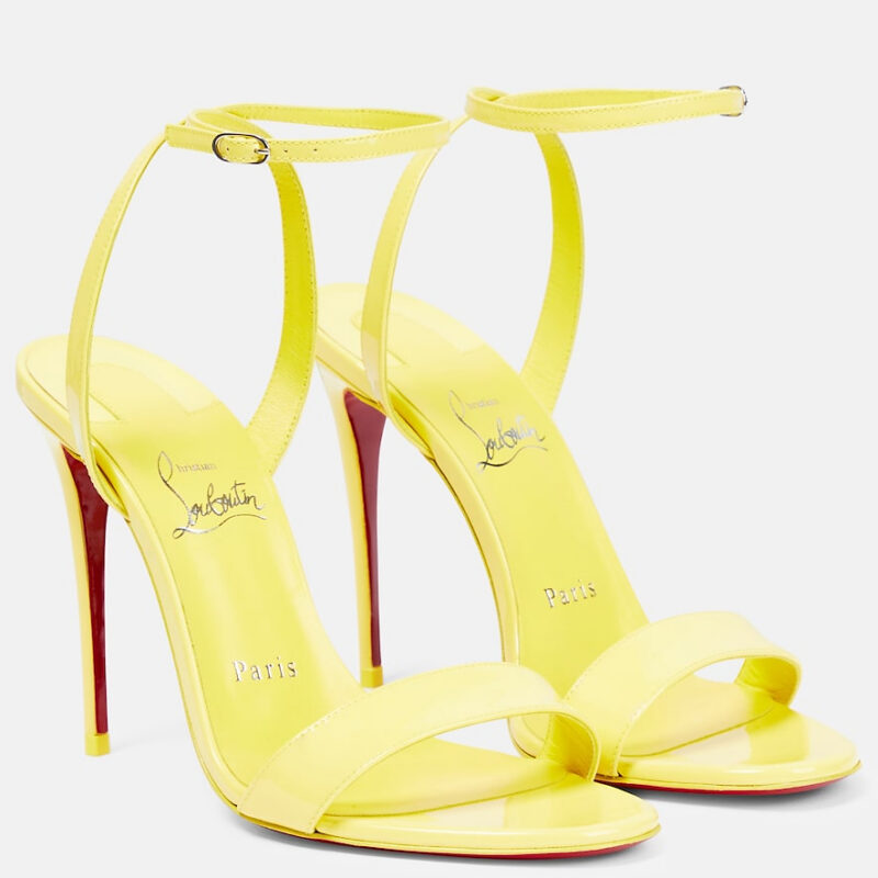 Loubigirl 100 Patent Leather Sandals Mytheresa