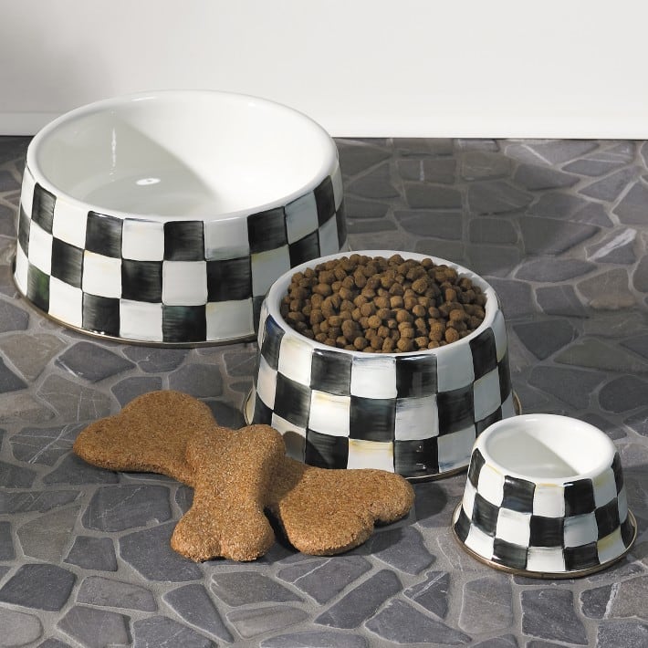 MacKenzie-Childs Pet Bowls, Courtly Check