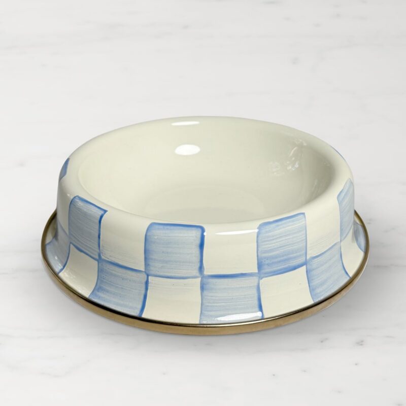 MacKenzie-Childs Pet Bowls, Sky Check