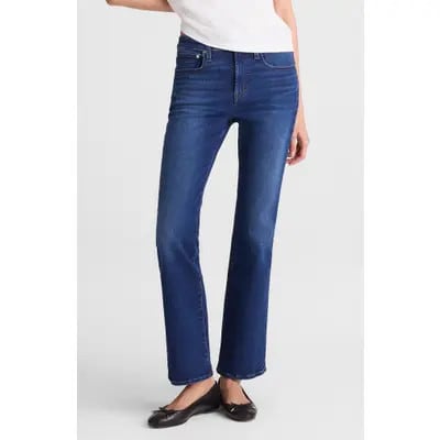 Madewell The Stretch Flare Crop Jeans in Osgoode Wash at Nordstrom, Size 28