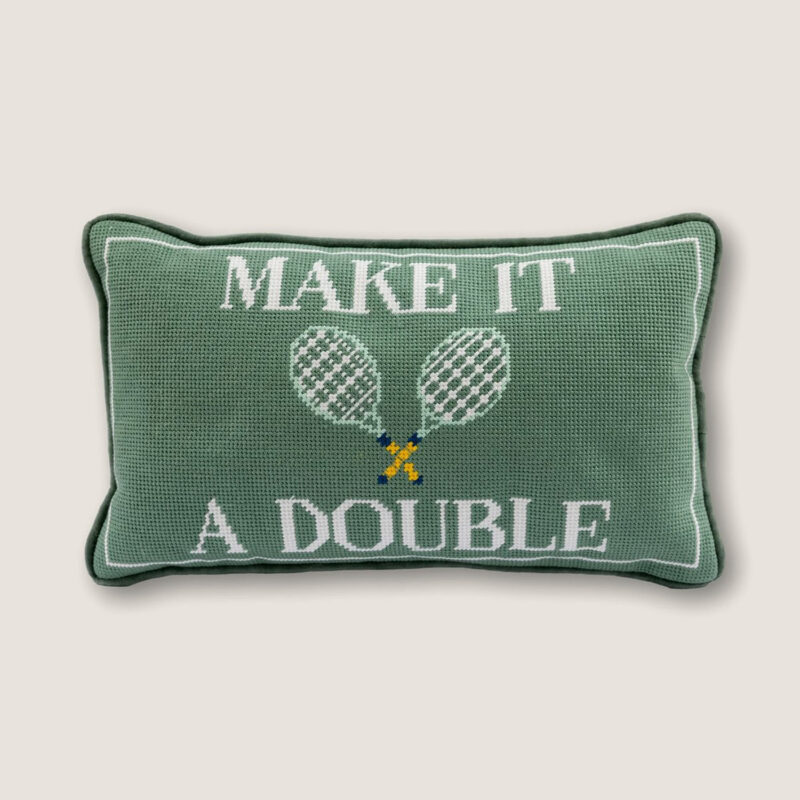 Make It A Double Needlepoint Pillow Furbish Studio