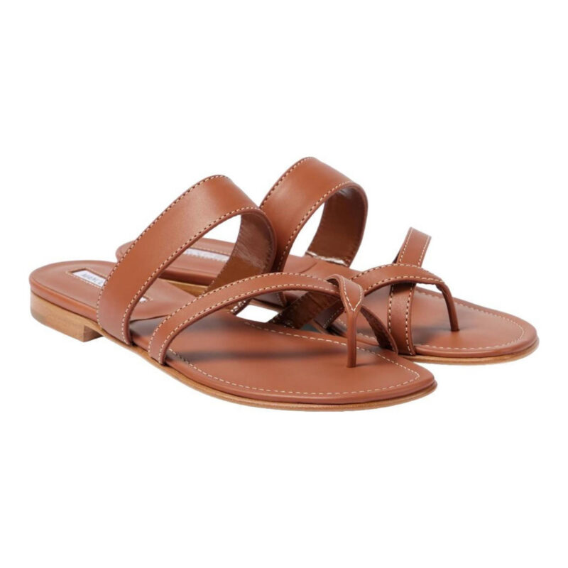 MANOLO BLAHNIK | Susacru Leather Sandal