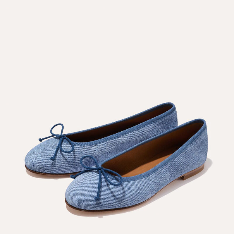 MARGAUX | The Demi Flats - Denim Suede