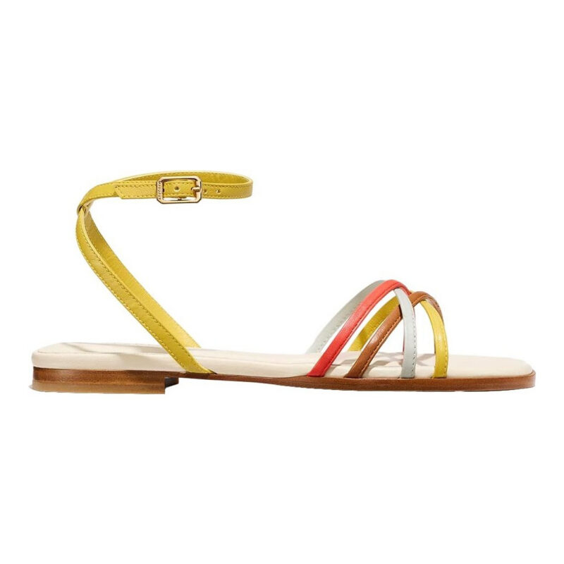 MARGAUX - The Paros Sandal - Cotton and Nappa Margaux