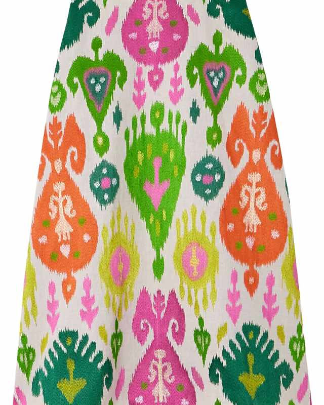 MARTA FERRI - Santorini embroidered woven maxi skirt