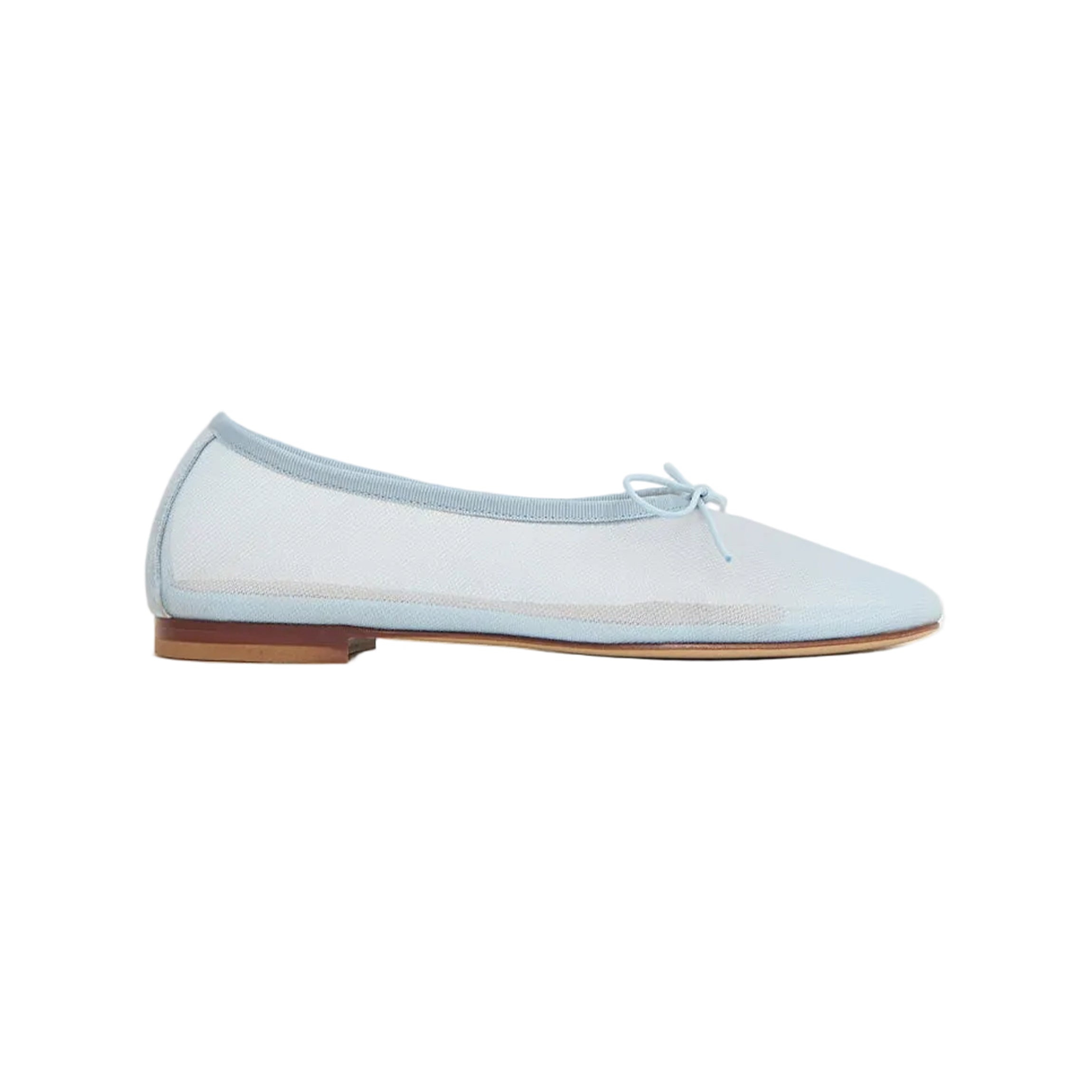 Mesh Dream Ballerina in Baby Blue Mansur Gavriel