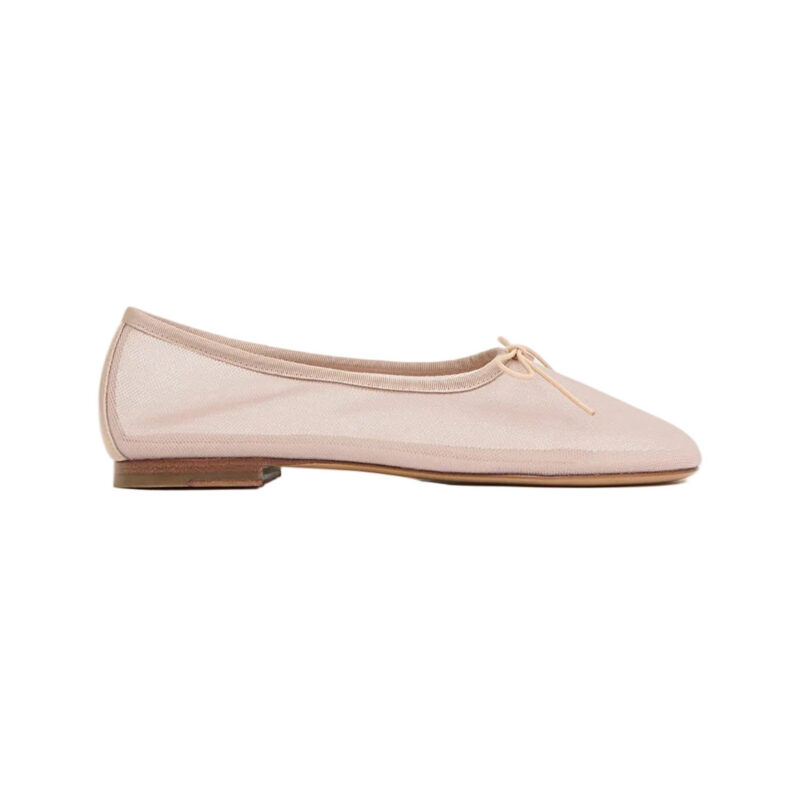 Mesh Dream Ballerina in Beige Mansur Gavriel