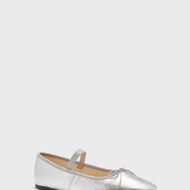 Metallic Silver Leonie Flats Loeffler Randall