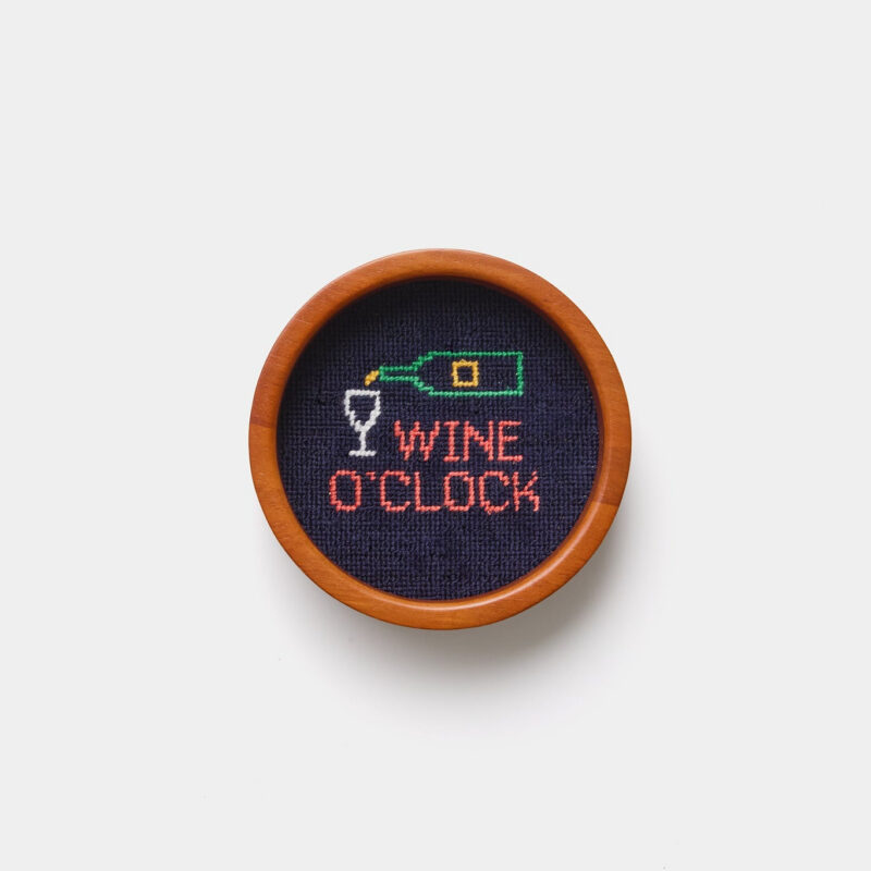 Midnight Wine O'Clock Wine Bottle Coaster Smathers and Branson