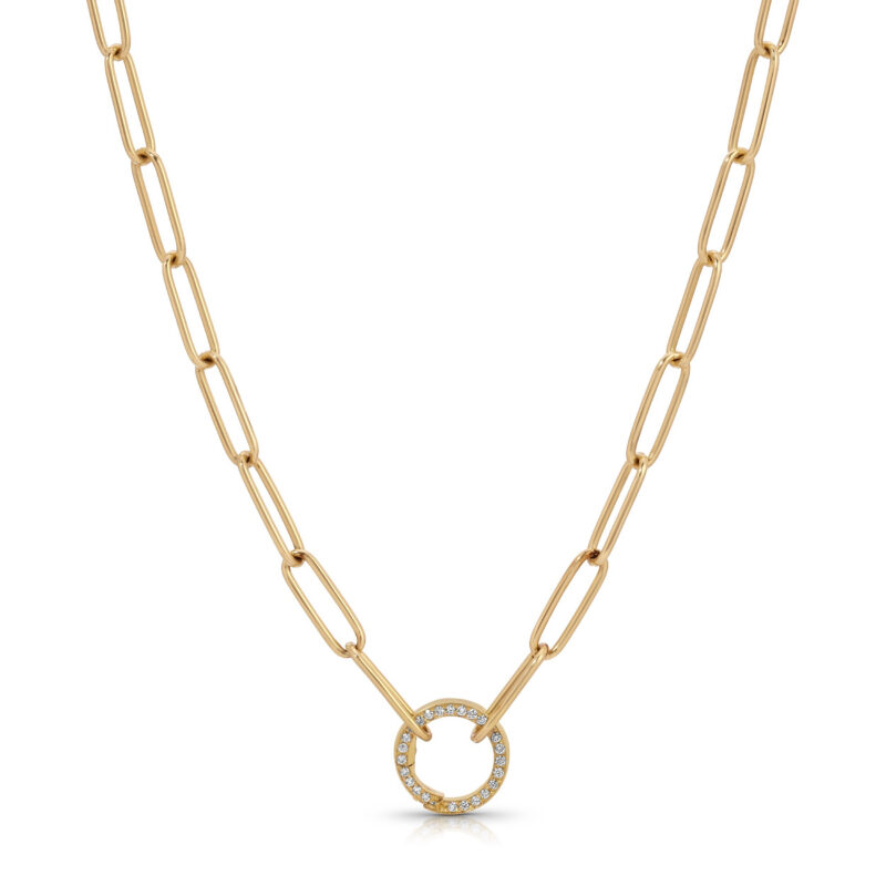 Mini Charm Chain with Diamond Clasp Jenna Blake