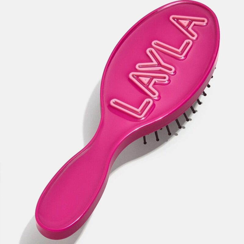Mini Fine Line Custom Hair Brush - Magenta/Light Pink BaubleBar
