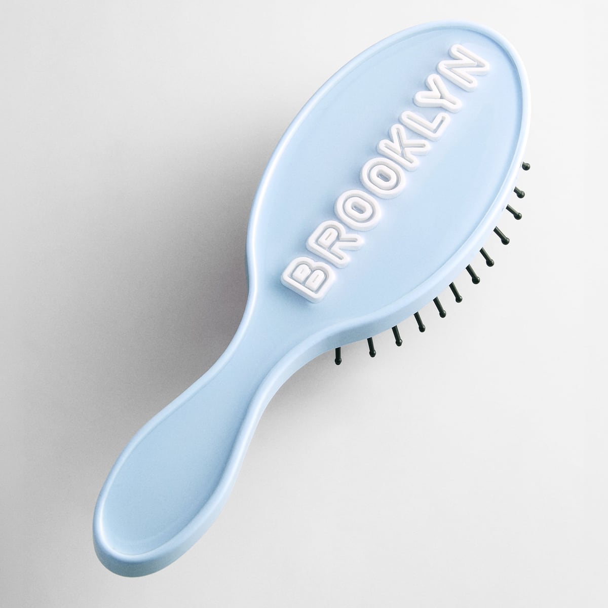 Mini Fine Line Custom Hair Brush - Powder Blue/White BaubleBar