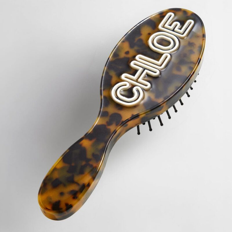 Mini Fine Line Custom Hair Brush - Tortoise/White BaubleBar