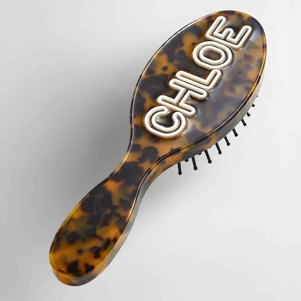 Mini Fine Line Custom Hair Brush - Tortoise/White BaubleBar