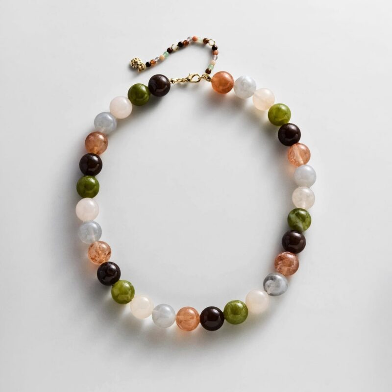Mini Jane Beaded Necklace - Earth Tones BaubleBar