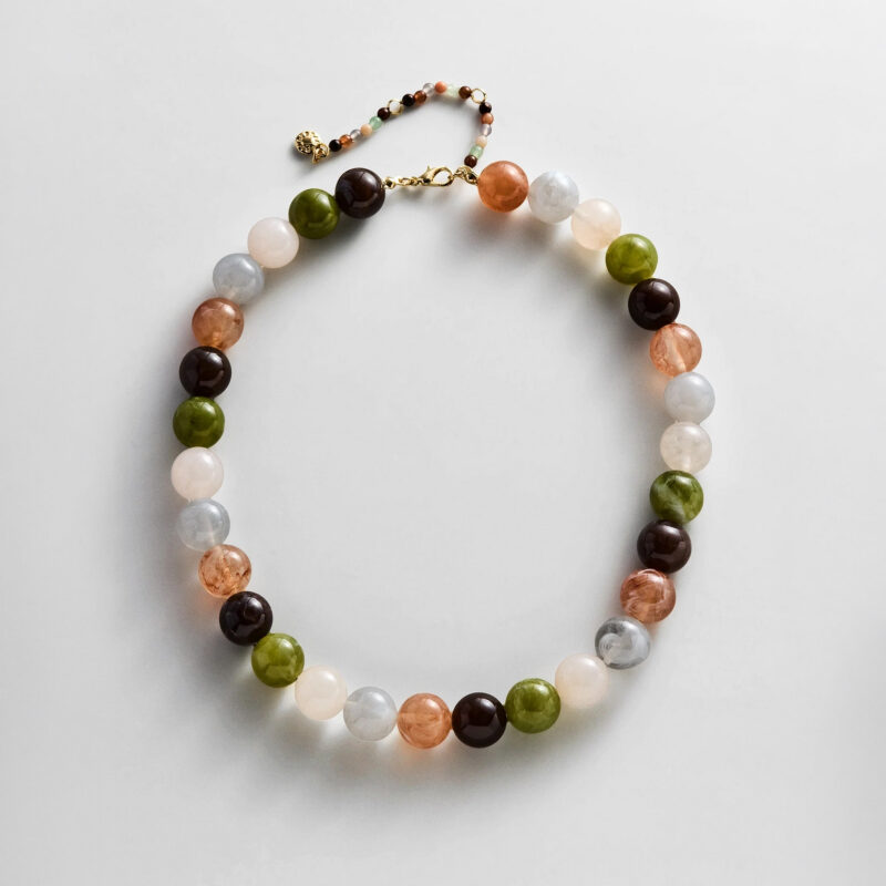 Mini Jane Beaded Necklace - Earth Tones BaubleBar