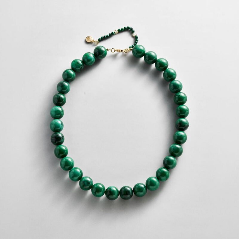 Mini Jane Beaded Necklace - Malachite BaubleBar