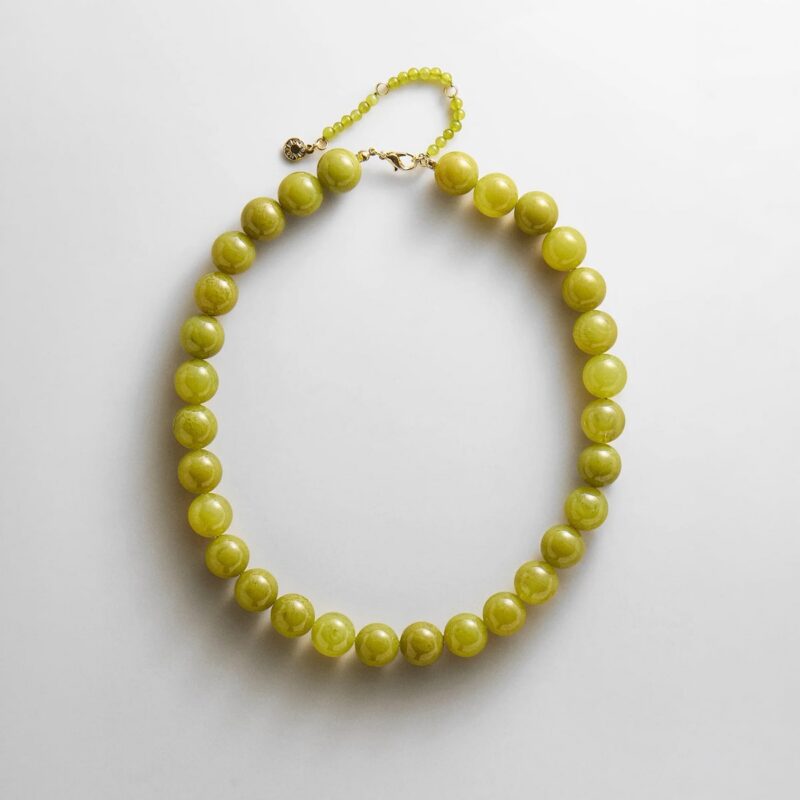 Mini Jane Beaded Necklace - Olive BaubleBar