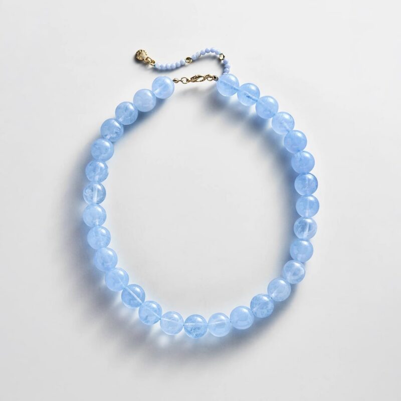 Mini Jane Beaded Necklace - Soft Blue BaubleBar