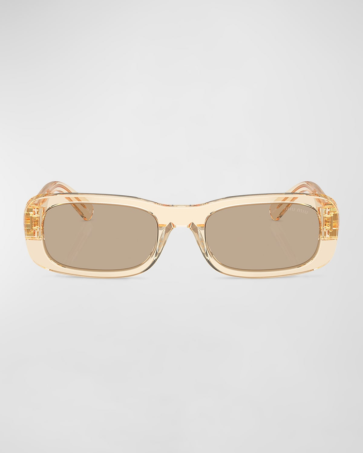 Miu Miu Logo Acetate Rectangular Sunglasses Prod267330272