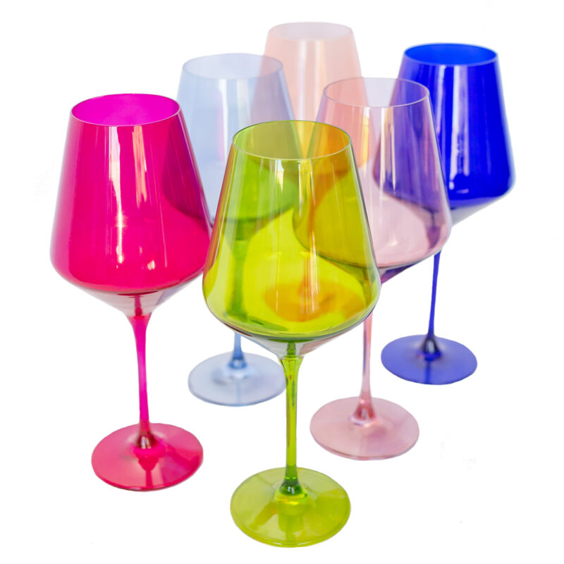 Mixed Set of Wine Stemware, Set of 6