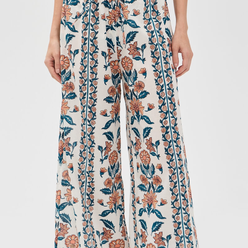 MONTCE - Winona Floral Drawstring Wide-Leg Pants