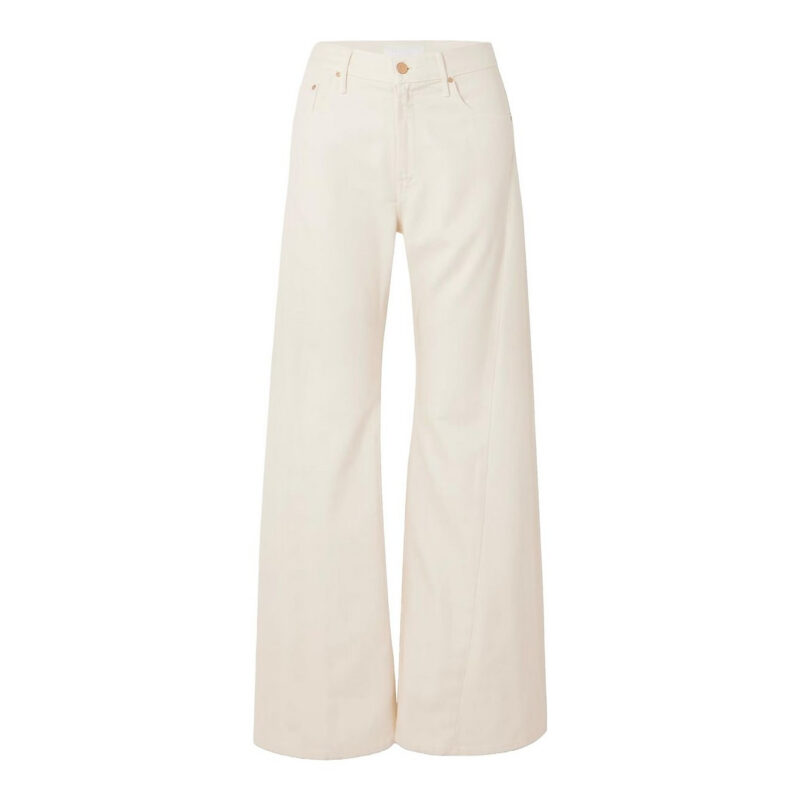 MOTHER - Snacks! The Lemon Twist Sneak High-rise Wide-leg Jeans