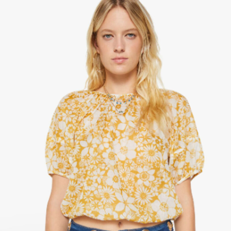 MOTHER | The Party in The Back Floral Notes Shirt MOTHER