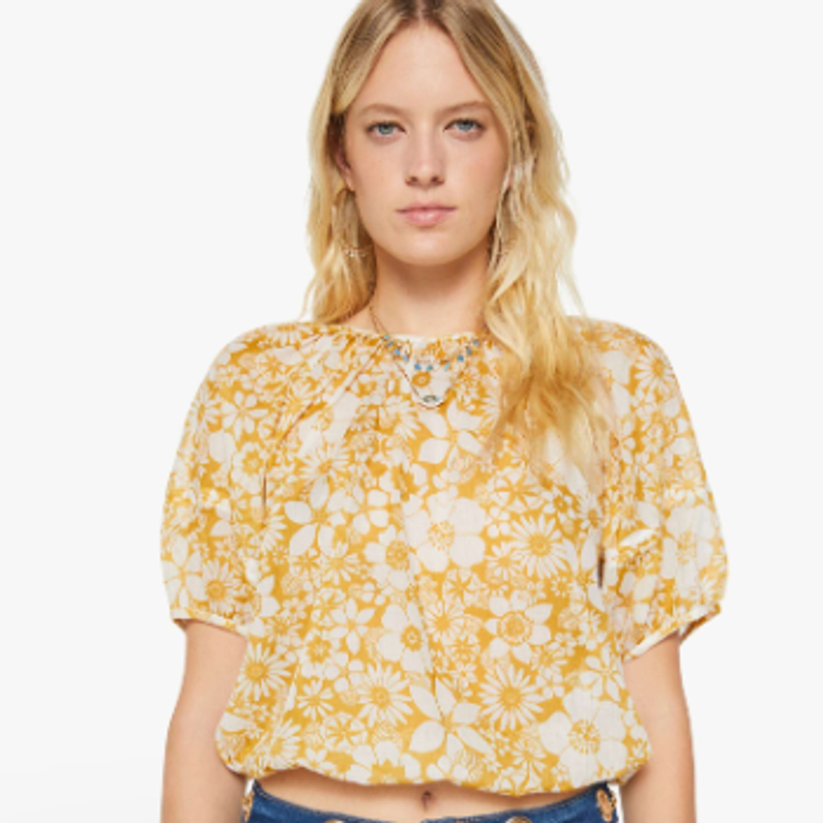 MOTHER | The Party in The Back Floral Notes Shirt MOTHER