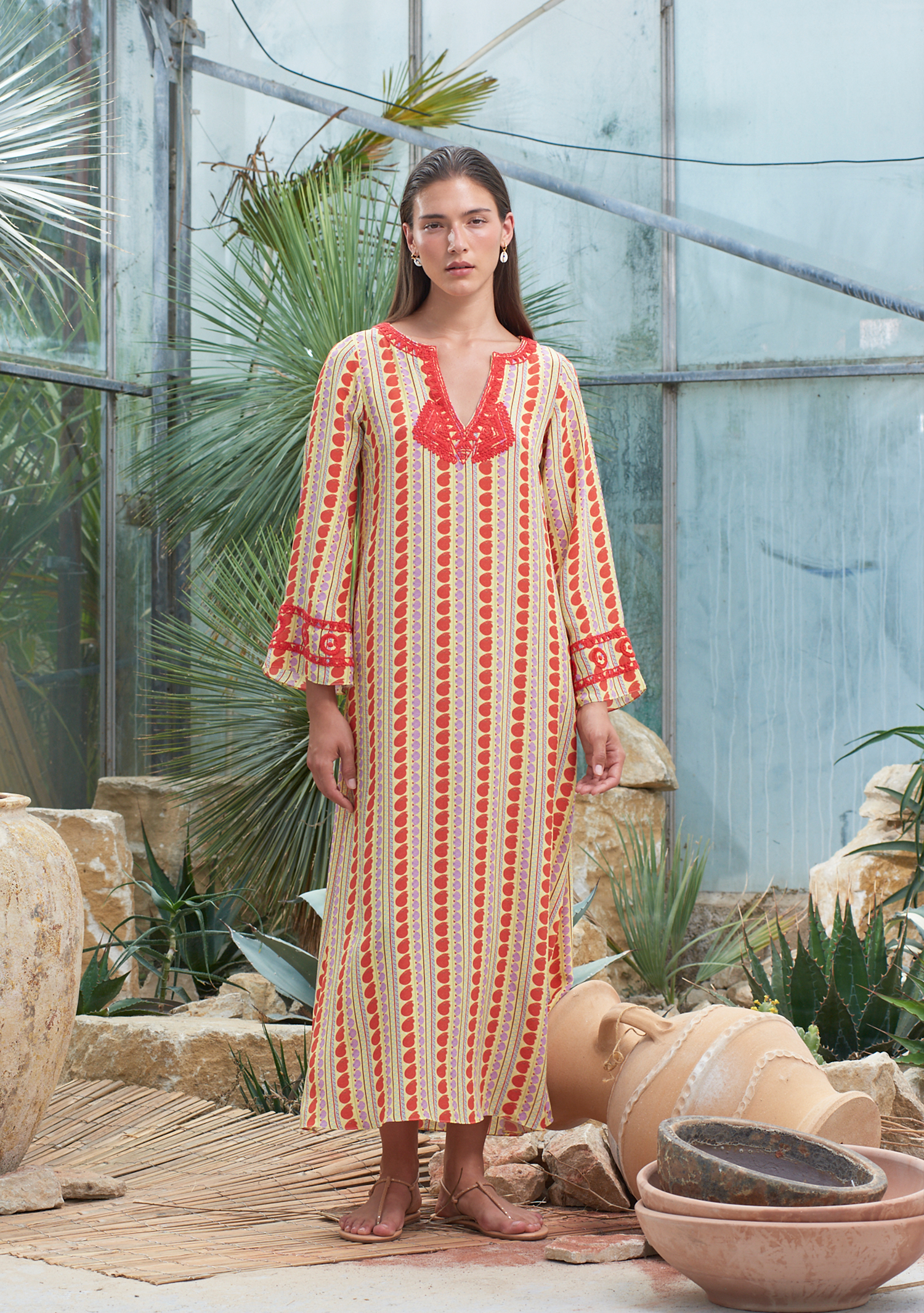 MUZUNGU SISTERS | India Kaftan with Moon Embroider