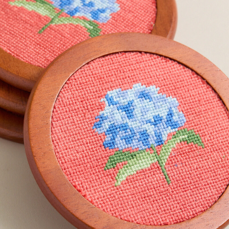 Nantucket Red Hydrangea Coasters Smathers and Branson