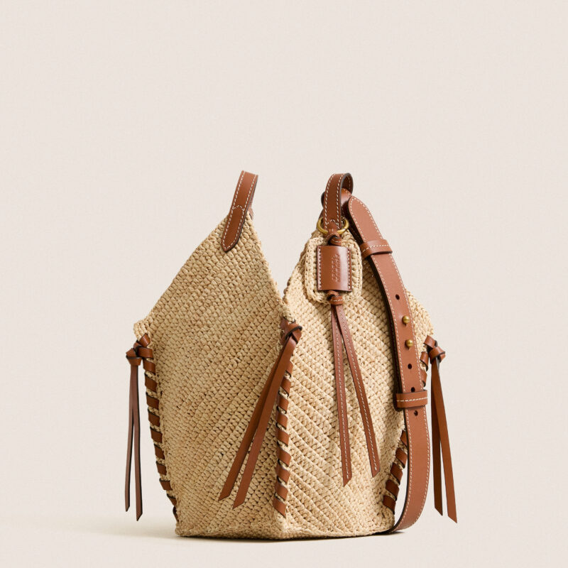 Natural and Cognac Tampa Mini Bag Isabel Marant
