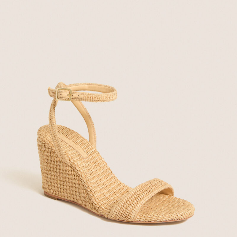 Natural Chunky Raffia Gavi Wedges Loeffler Randall