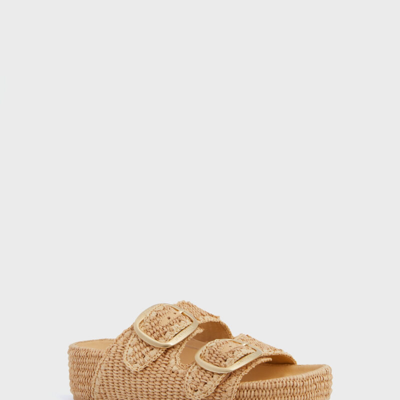 Natural Chunky Woven Raffia Sandals Loeffler Randall
