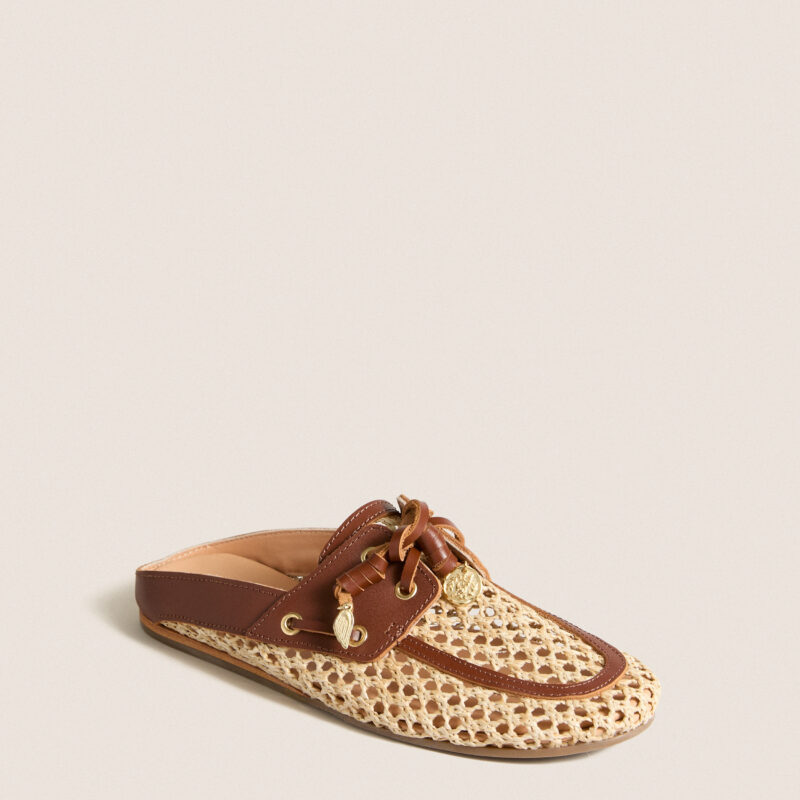 Natural Crochet Naveta Loafers Ancient Greek Sandals