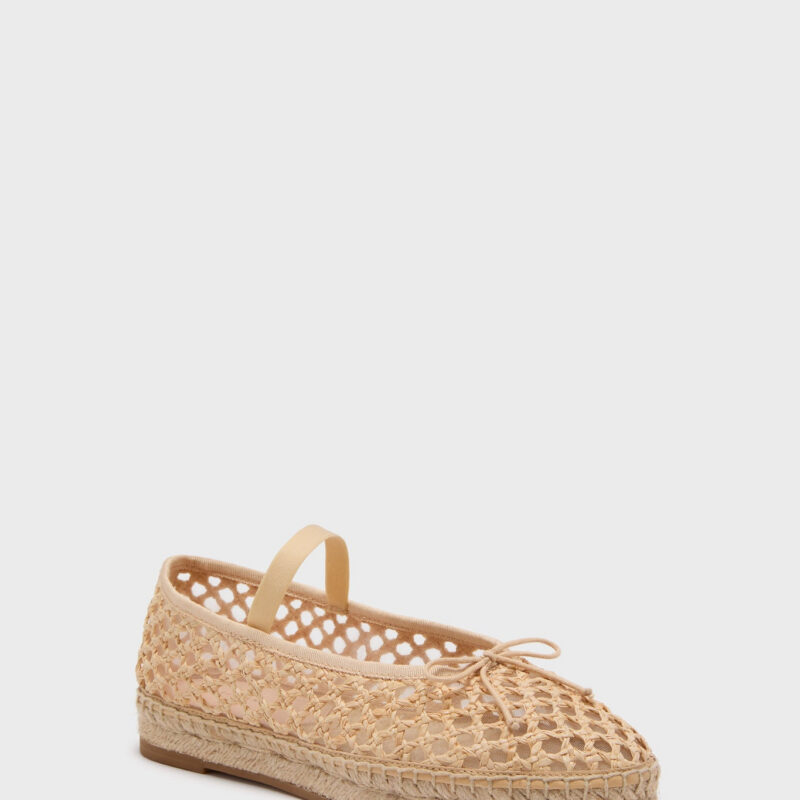Natural Crochet Raffia Kayla Ballet Espadrilles Loeffler Randall