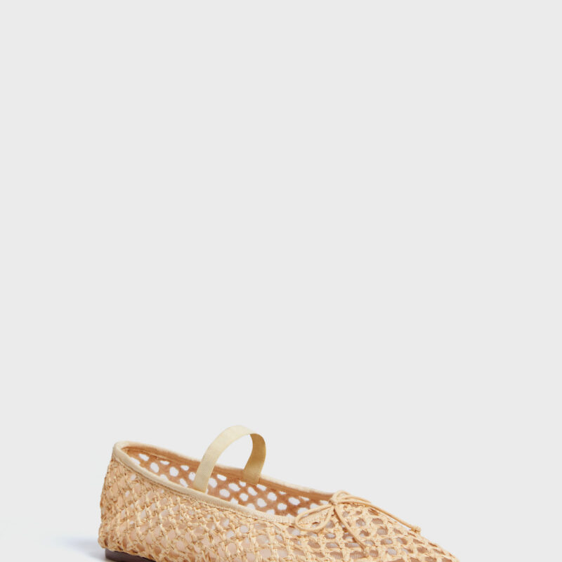 Natural Crochet Raffia Leonie Flats Loeffler Randall