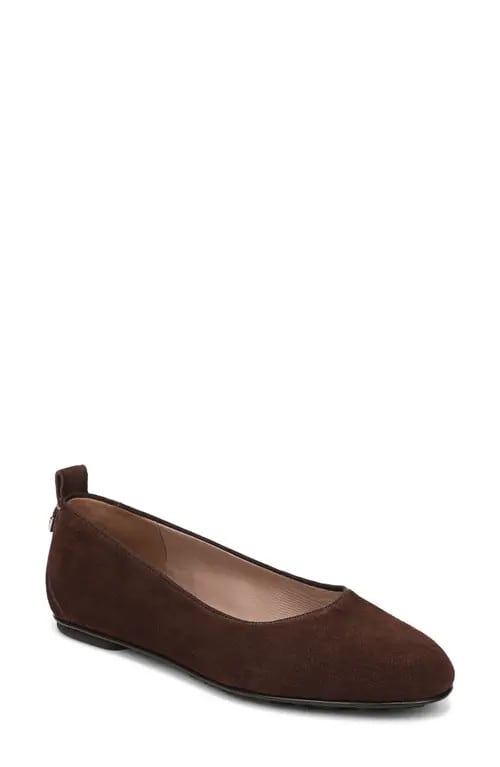 Naturalizer Ava Ballet Flat in Chocolate Suede at Nordstrom, Size 8