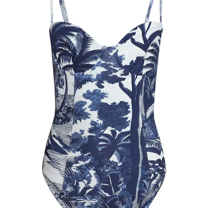 Nevis One Piece in Bermuda Toile Hunter bell