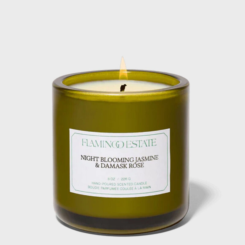 Night Blooming Jasmine & Damask Rose Candle Flamingo Estate