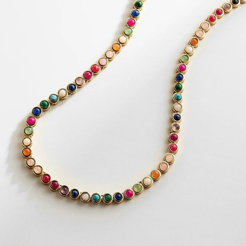 Nina Semi-Precious Necklace - Gold/Multi BaubleBar