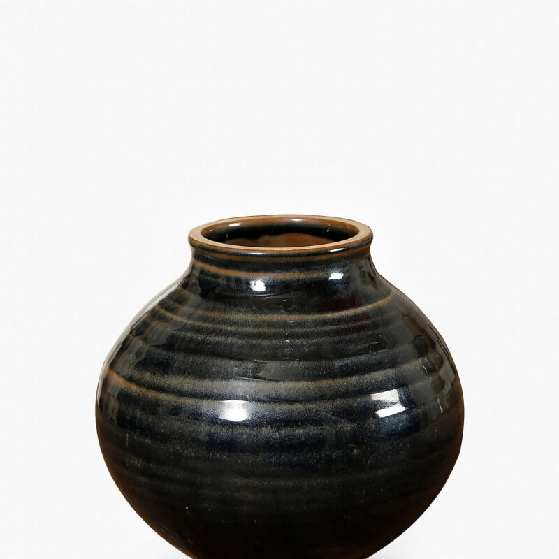 Obsidian Glazed Vase McGee & Co
